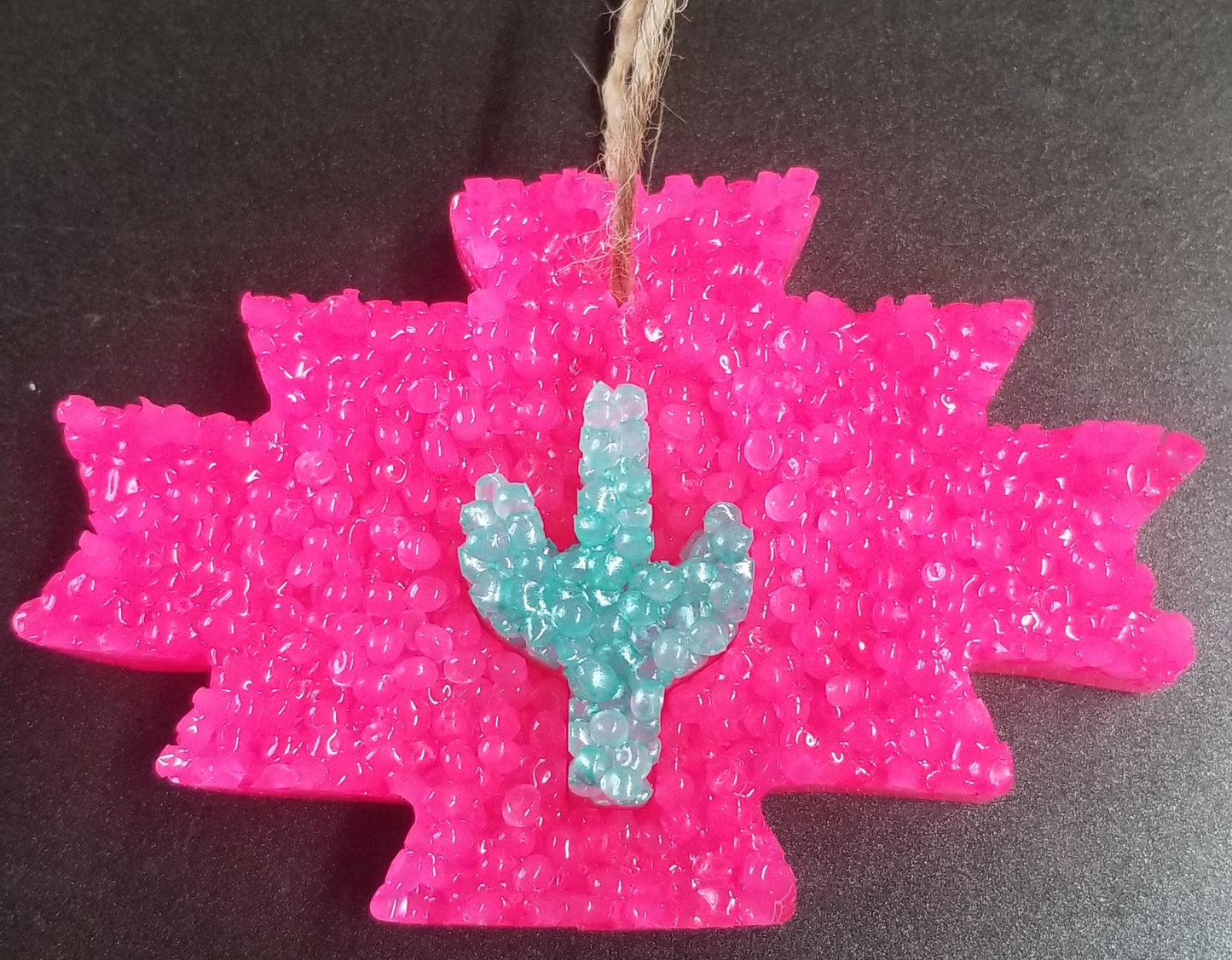 Bohemian Plaque w/ 3D Cactus