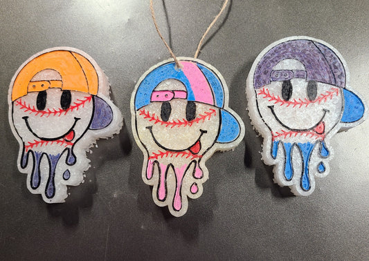 MELTING BASEBALL - PLEASE PICK YOUR SCENT AND COLOR -